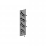 Graff Vignola Bateria natryskowa podtynkowa 4-uchwytowa - element zewnętrzny Chrom E-8179-LM60C20-T