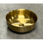      Galatea Design Bowl Umywalka stalowa stawiana Ø40 z korkiem klik-klak Brushed gold GD54602BRG WYPRZEDAŻ EKSPOZYCJI!!