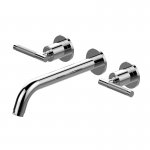 Graff Harley Bateria umywalkowa 3-otworowa podtynkowa - element zewnętrzny Chrom E-11431-LM57B-T