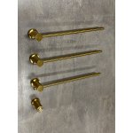 Galatea Design Balance Grzejnik elektryczny 49 cm 3-el. z przyciskiem zasilania brushed gold GDD1A01BRG