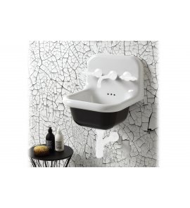  Bleu Provence True Colors Umywalka wisząca 42x42 white black TCL40C2