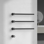    Galatea Design Balance Grzejnik elektryczny 49 cm 3-el. z przyciskiem zasilania czarny mat GDD1A01MB WYPRZEDAŻ MODELU