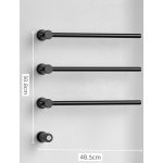    Galatea Design Balance Grzejnik elektryczny 49 cm 3-el. z przyciskiem zasilania czarny mat GDD1A01MB WYPRZEDAŻ MODELU