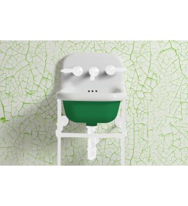  Bleu Provence True Colors Umywalka wisząca 42x42 white green grass TCL40C1