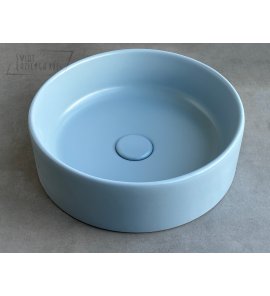 Simas Foriu Umywalka stawiana fi 40 cm pervinca matt + korek klik-klak FO01.62+PLCE.62