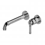Graff Vintage Bateria umywalkowa 2-otworowa 235 mm podtynkowa - element zewnętrzny Chrom E-11339-LM56W-T
