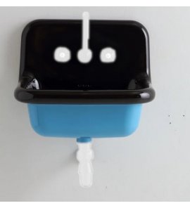  Bleu Provence True Colors Umywalka wisząca 60x42 black sky blue TCL60DC4