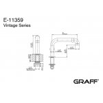 Graff Vintage Wylewka wannowa 202 mm Chrom E-11359-T