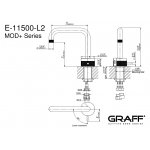 Graff MOD+ Bateria umywalkowa jednouchwytowa PROGRESSIVE Chrom E-11500-R1-L2