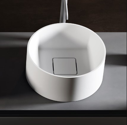 Relax Design Inside Out Umywalka stawiana ∅42 z korkiem white matt INSIDECLX01MATT