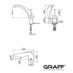 Graff Ametis Bateria umywalkowa jednouchwytowa Chrom E-6400-LM43