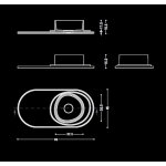 Relax Design 0202 Umywalka stawiana 90x45 z tacką i korkiem white matt/black golden matt 0202INLX01MATTBLACKGOLDEN