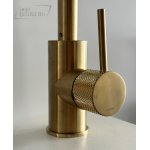      Hotbath Fellow Bateria zlewozmywakowa jednouchwytowa Brushed brass PVD CX041.BBP WYPRZEDAŻ MAGAZYNOWA!!