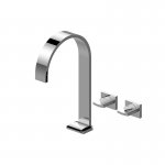 Graff Sade Bateria umywalkowa z zaworami w ścianie Chrom E-1812-C14U-T