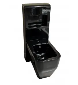     Flaminia Niagara Bidet ze spłuczką czarny połysk TR217/NERO+TR40/NERO WYPRZEDAŻ EKSPOZYCJI!!