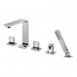 Graff Targa Bateria wannowa 5-otworowa z zestawem prysznicowym Chrom E-3657-C14B