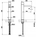Gessi Habito Bateria umywalkowa finox 70304.149