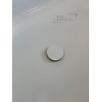 Galatea Design Arrezo Slim Wanna wolnostojąca 160x75 cm biały połysk z korkiem w kolorze wanny GWARS160.GPB.WH 