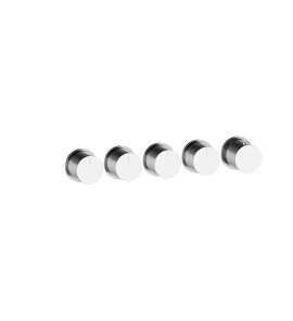 Gessi Habito Bateria prysznicowa termostatyczna z czterema wyjściami element zewnętrzny chrom 63438.031