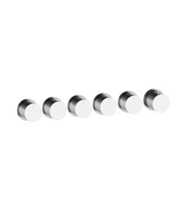 Gessi Habito Bateria prysznicowa termostatyczna z pięcioma wyjściami element zewnętrzny chrom 63440.031
