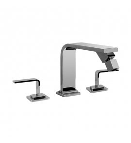 Graff Immersion Bateria bidetowa 3-otworowa z korkiem automatycznym Chrom E-2361-LM40