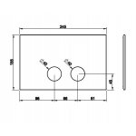   Gessi Przycisk DIAMANTATO do Geberit Sigma 8&12 brushed brass PVD 54681.727