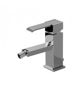 Graff Qubic Bateria bidetowa jednouchwytowa Chrom E-6261-LM38M