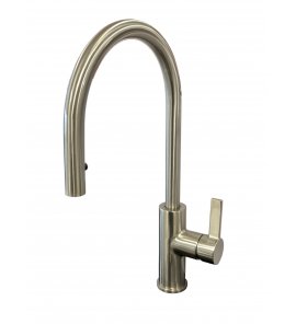  Galatea Design Ginger Bateria kuchenna z wyciąganą wylewką Nikiel GDDGA291NKL W MAGAZYNIE!!