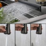         Galatea Design Modus Zlew wpuszczany szary z dozownikiem i baterią gunmetal GDP172MG WYPRZEDAŻ MAGAZYNOWA