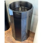   Galatea Design Heksagon Umywalka wolnostojąca z korkiem black grey GDFU3039BG WYPRZEDAŻ EKSPOZYCJI 