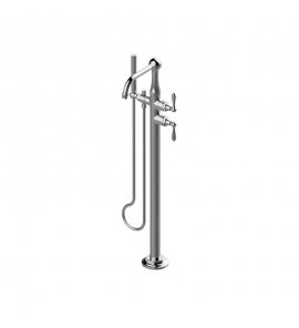 Graff Camden Bateria wannowa wolnostojąca z zestawem prysznicowym Chrom E-6954-LM48N-T