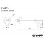 Graff Camden Wylewka wannowa 192 mm ścienna Chrom E-6965-T