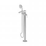 Graff Finezza Uno Bateria wannowa wolnostojąca z zestawem prysznicowym Chrom E-6854-LM47N-T