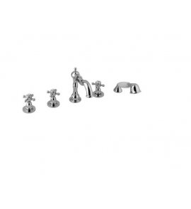 Alpi London Bateria wannowa na brzeg wanny 5-otworowa chrom LOPX01D30930CR