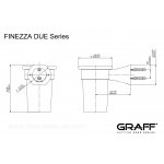Graff Finezza Due Kubek z uchwytem ściennym Chrom E-9602
