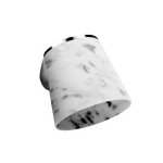 Alpi Fred Deszczownica regulowana chrom/carrara white marble FDP04CRMBO