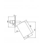 Alpi Loud Deszczownica regulowana chrom LD P03CR