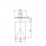 Alpi Loud Deszczownica regulowana chrom LD S03CR