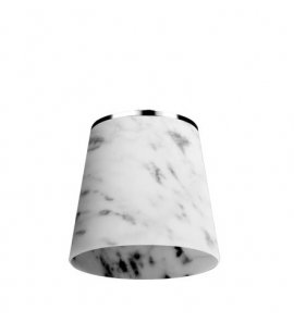 Alpi Fred Deszczownica regulowana chrom/carrara white marble FDS04CRMBO