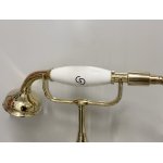   Galatea Design Retro Bateria wannowa ścienna z zestawem prysznicowym złoty połysk GDT8GOLD W MAGAZYNIE!!