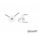 Graff M-Series Zestaw natryskowy termostatyczny podtynkowy z deszczownicą ścienną Ø 252 mm i zestawem prysznicowym Chrom HARLEY02