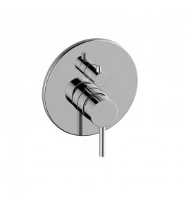 Graff Bateria natryskowa podtynkowa z przełącznikiem 2-drożnym - element zewnętrzny Chrom E-17030-LM37A-T