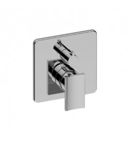 Graff Bateria natryskowa podtynkowa z przełącznikiem 2-drożnym - element zewnętrzny Chrom E-17040-LM36N-T