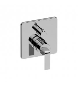 Graff Bateria natryskowa podtynkowa z przełącznikiem 2-drożnym - element zewnętrzny Chrom E-17040-LM40N-T