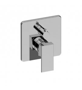 Graff Bateria natryskowa podtynkowa z przełącznikiem 2-drożnym - element zewnętrzny Chrom E-17040-LM55N-T