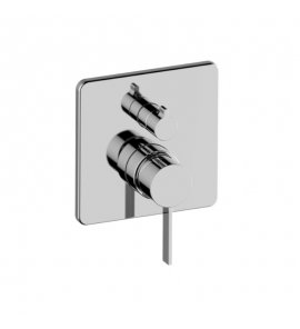 Graff Bateria natryskowa podtynkowa z przełącznikiem 2-drożnym - element zewnętrzny Chrom E-17040-LM39N-T