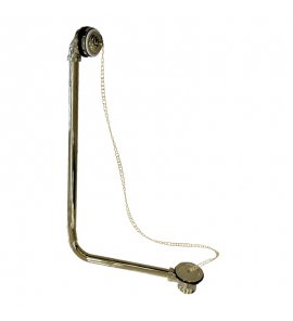   Galatea Design Retro Odpływ wannowy z łańcuszkiem złoty połysk GDW4GOLD W MAGAZYNIE !!!