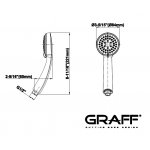 Graff Słuchawka prysznicowa multifunction Chrom E-8664