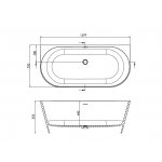 Galatea Design Wallup Wanna 160x75 biały mat GWWAL160.GMB.WH