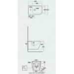 Rak Ceramika Feeling Metropolitan Bidet 52,5x33,7 beżowy mat MP07505A